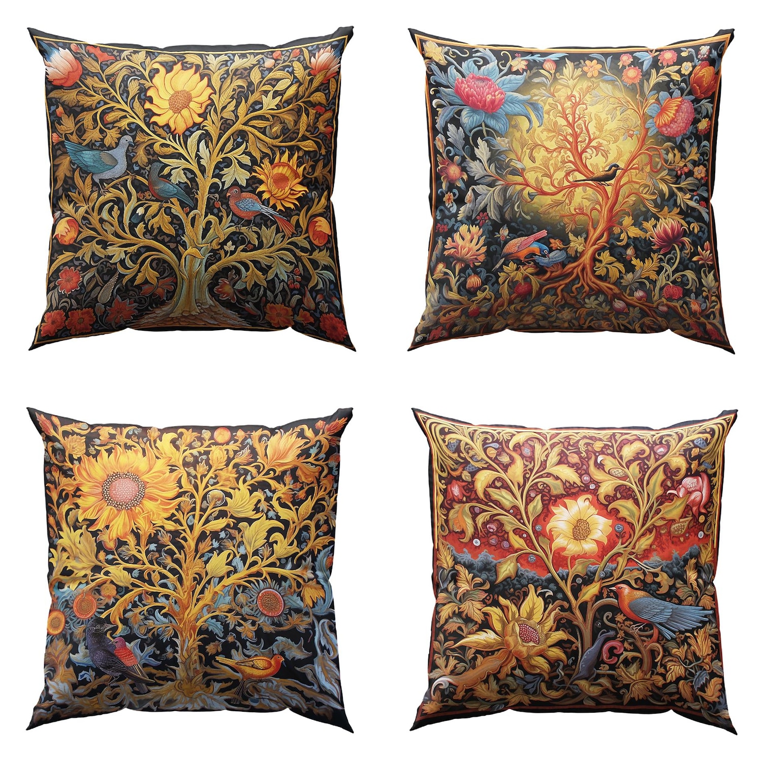 Tree of Life Double Side Pillow Cover 4PC Soft Decorative Square Cushion Case Pillowcase for Bedroom Livingroom Sofa Couch Chair 2023 - US $15.99 –P8