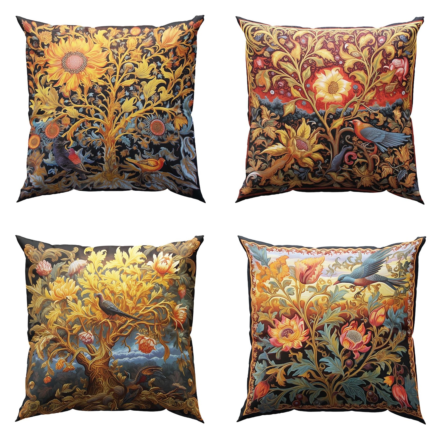 Tree of Life Double Side Pillow Cover 4PC Soft Decorative Square Cushion Case Pillowcase for Bedroom Livingroom Sofa Couch Chair 2023 - US $15.99 –P7