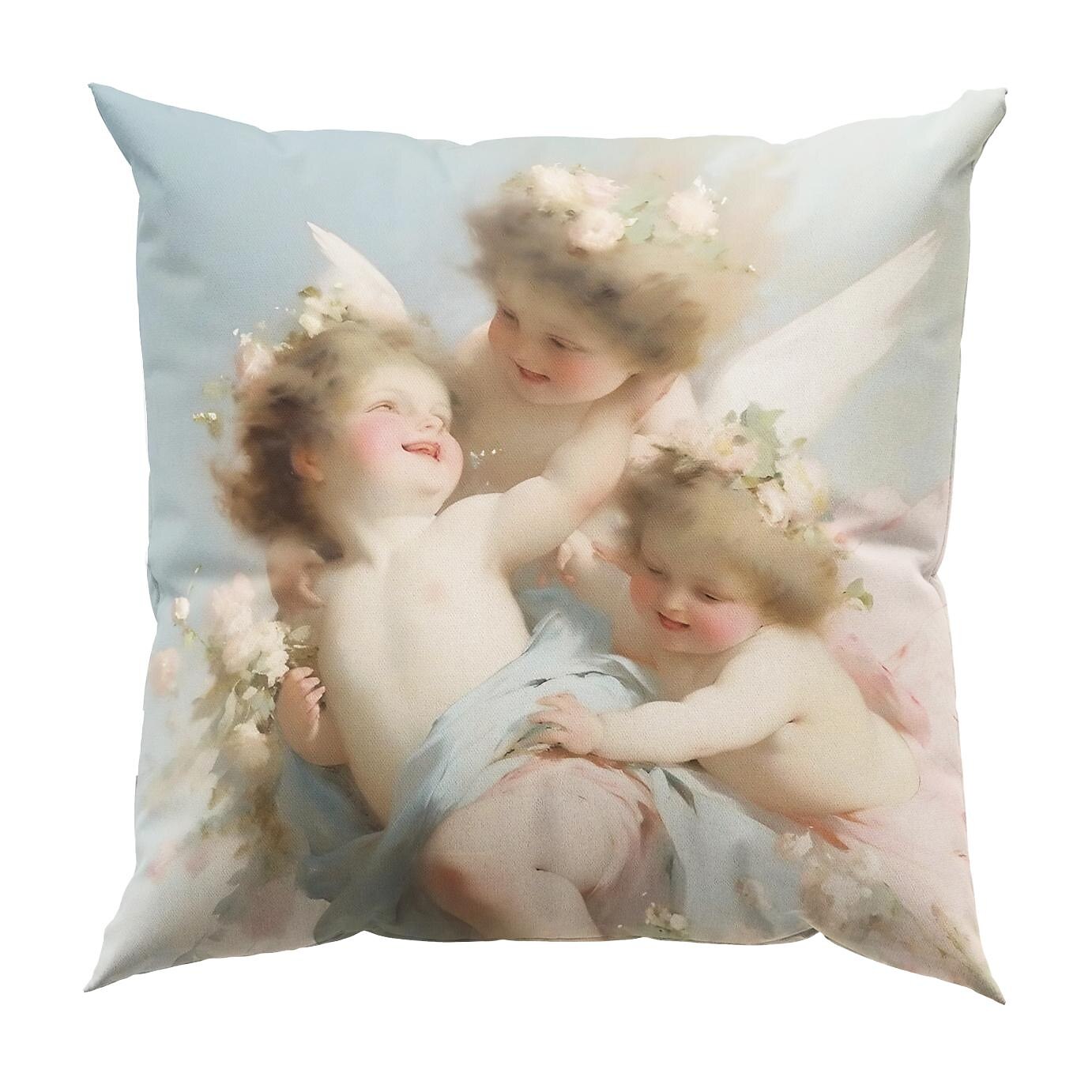 Renaissance Angels Double Side Pillow Cover 4PC Soft Decorative Square Cushion Case Pillowcase for Bedroom Livingroom Sofa Couch Chair 2023 - US $14.99 –P13