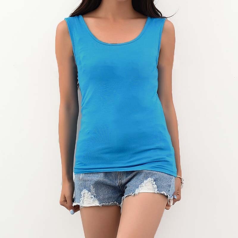 Women's fashion vest solid color sleeveless