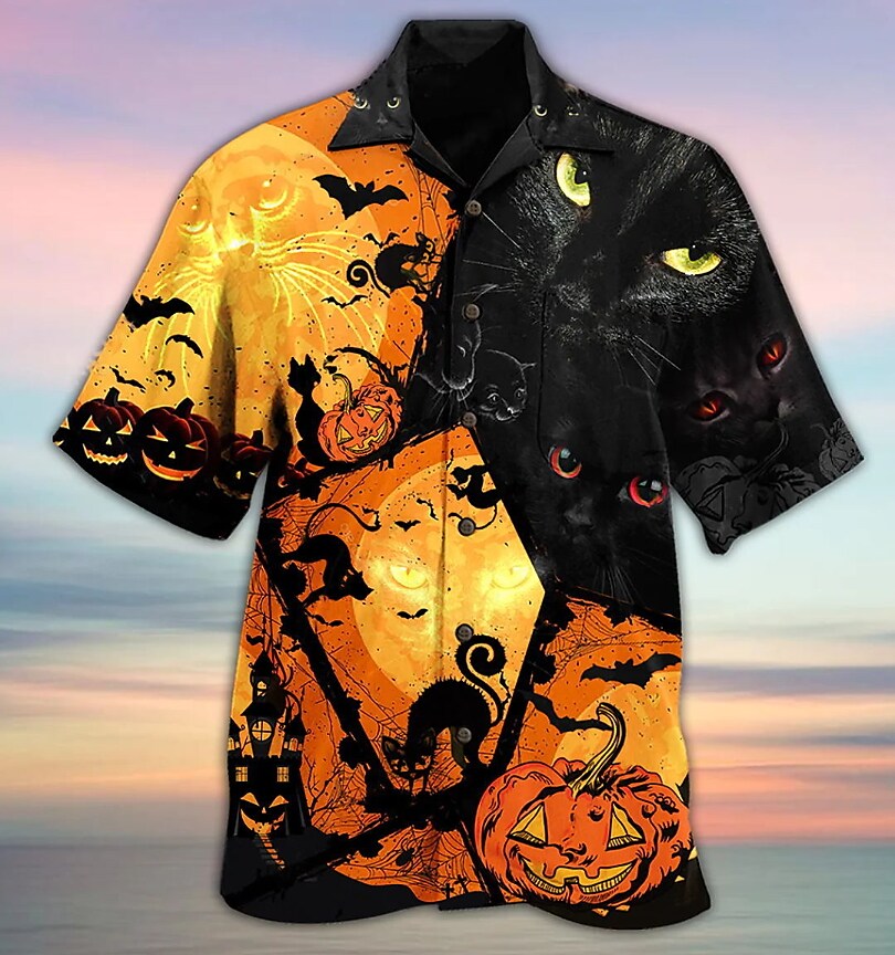 Men's T-shirt 3D Print Monster Graphics Hawaii Vacation Shirts