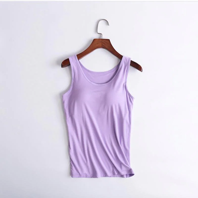 Women With Built-In Bra Casual Tank 