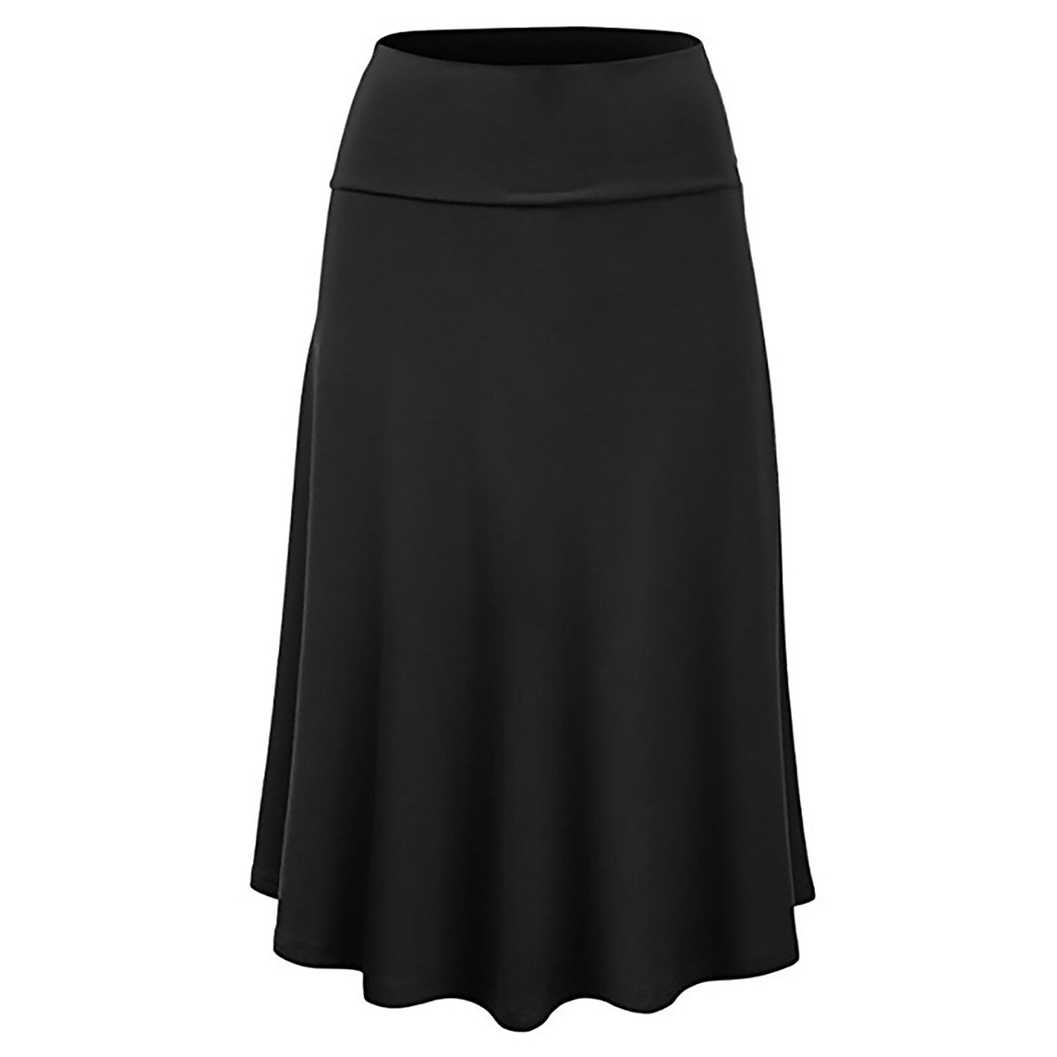 High Waist Temperament Solid Color Pullover Mid Skirt 