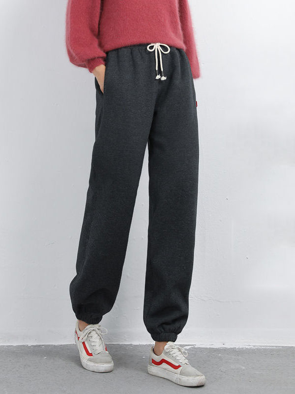 【Extra10% off code: NEW10】2021 New Arrival Plus Size Casual Cotton Warm Fleece Pants