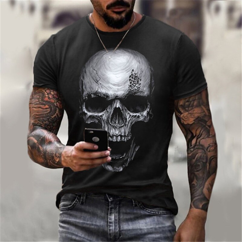 Men's T-shirt  3D Print Graphic Prints Short Sleeve Tops