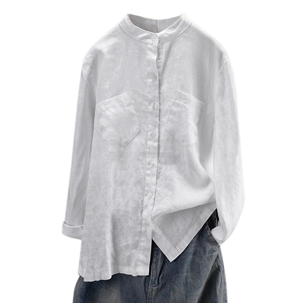  NEW ARRIVAL Literary National Style Cotton and Linen Cardigan Blouse
